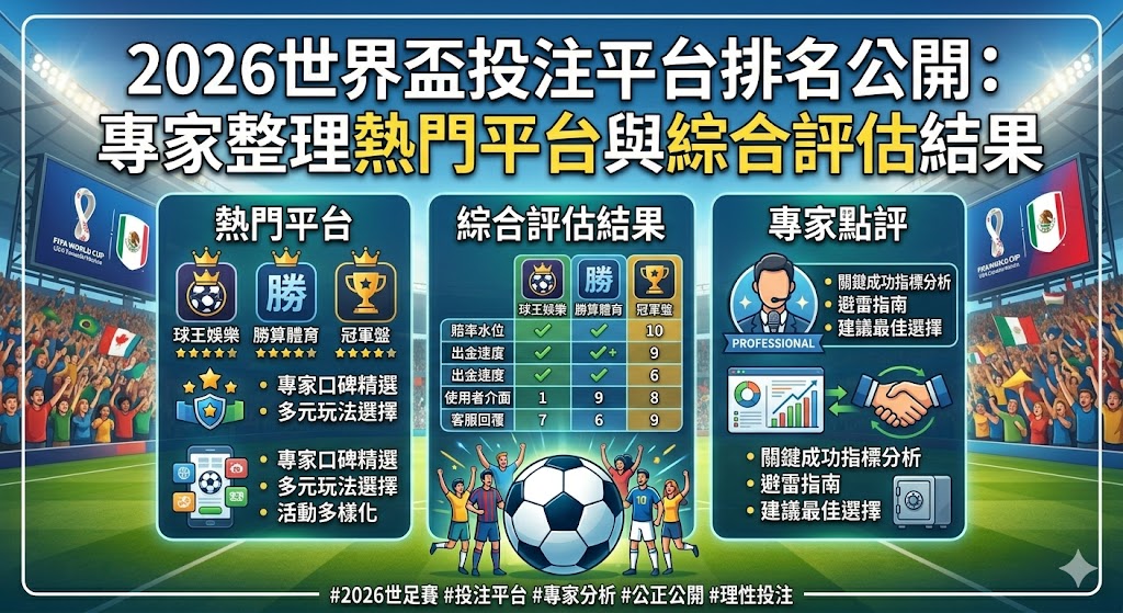 2026世界盃投注平台排名公開