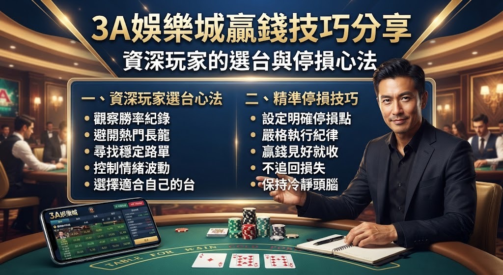 資深玩家的選台與停損心法